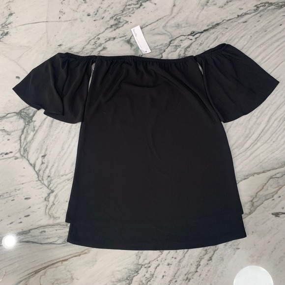 Julie Billiart Dresses & Skirts - Boutique Bevelo Off Shoulder Black Top Blouse Medium Bardot Julie Billiart Tyche